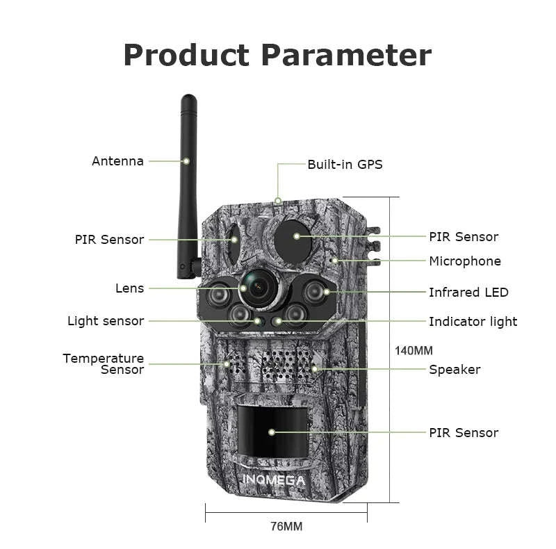 4G 2K 5MP Trail Camera with PIR Motion Detection & Night Vision - Image 18