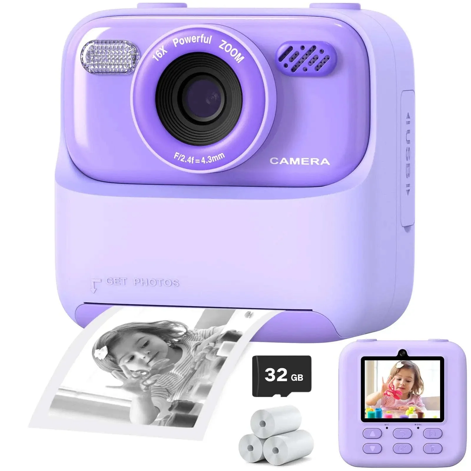 Kids Instant Print Camera with 1080P HD Dual Lenses - Image 17