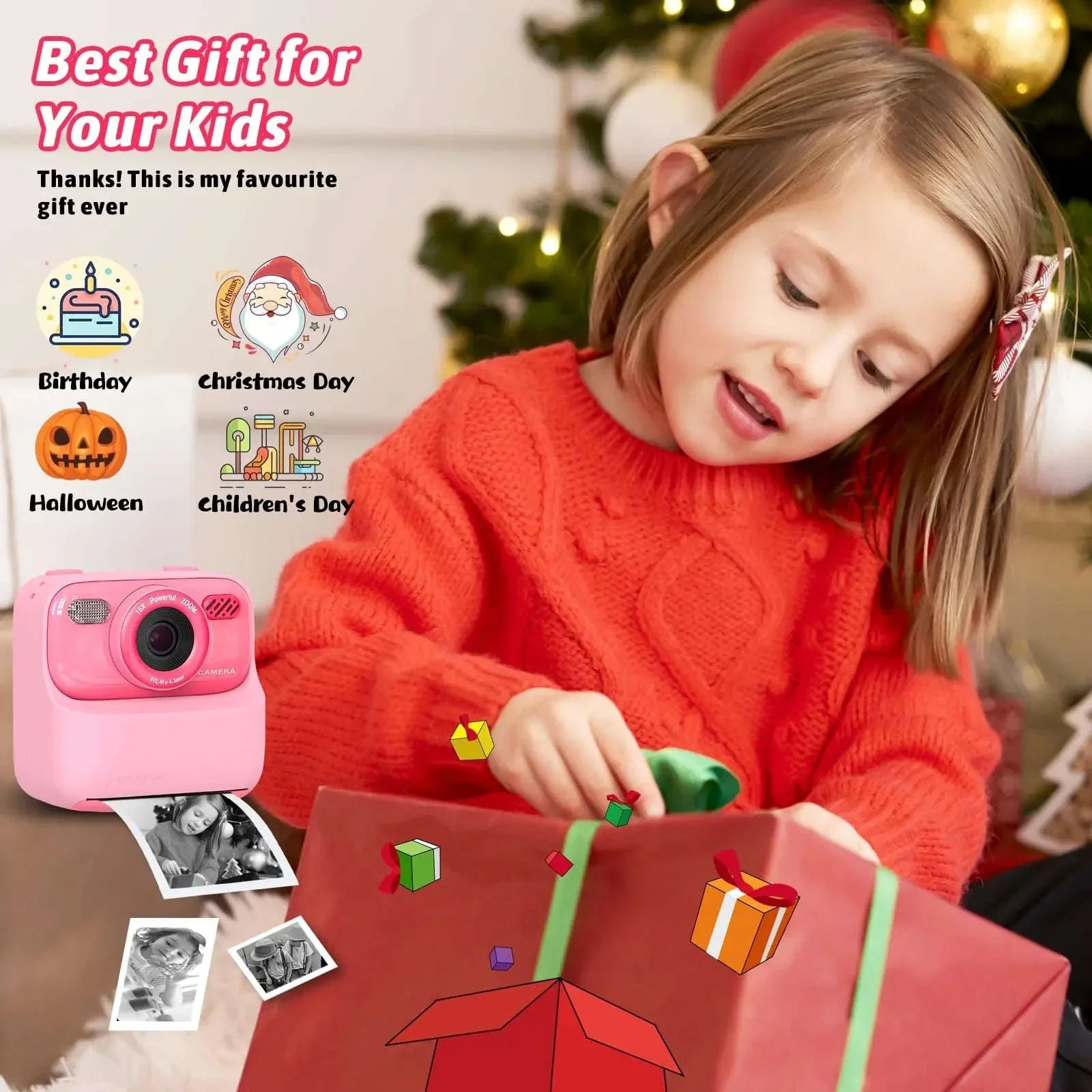 Kids Instant Print Camera with 1080P HD Dual Lenses - Image 5