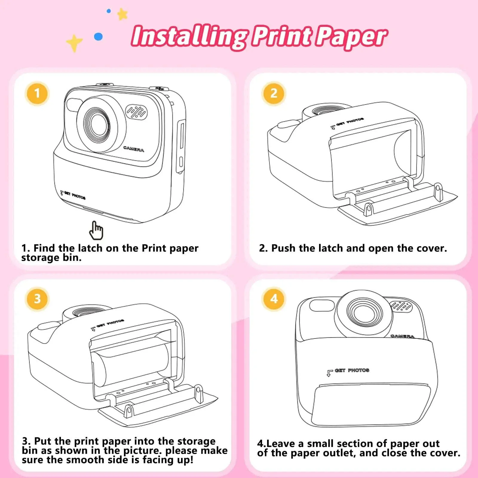 Kids Instant Print Camera with 1080P HD Dual Lenses - Image 8