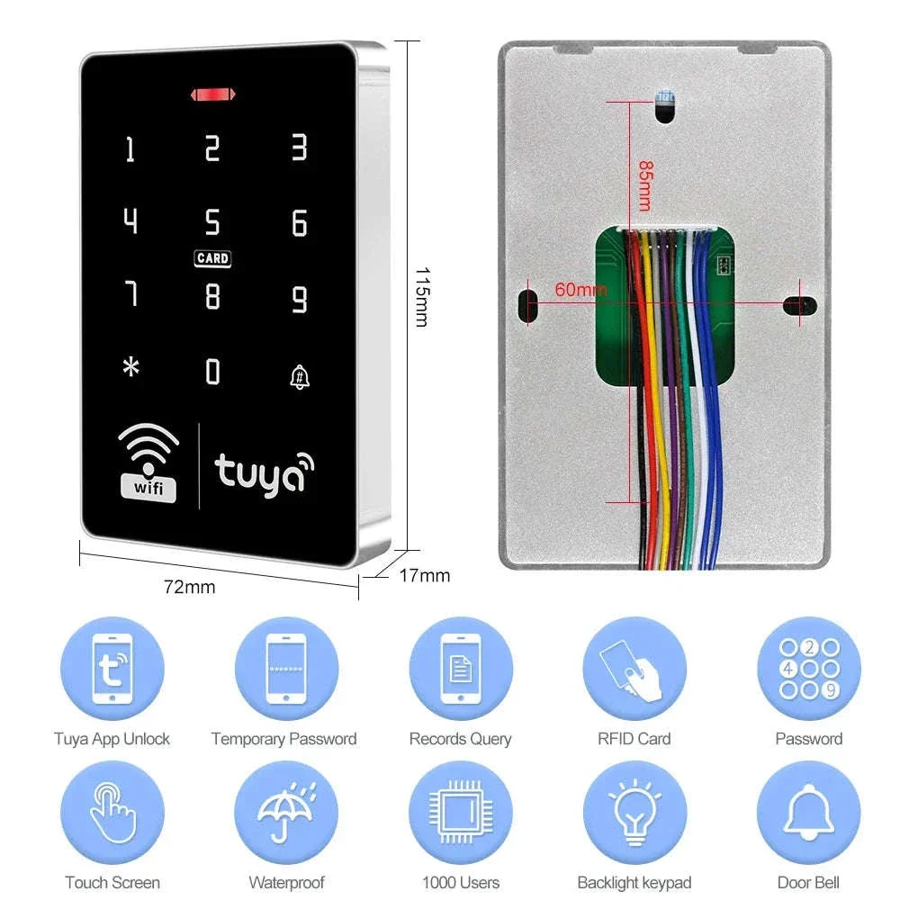 WiFi Tuya RFID Access Controller IP68 Smart Entry Control - Image 2