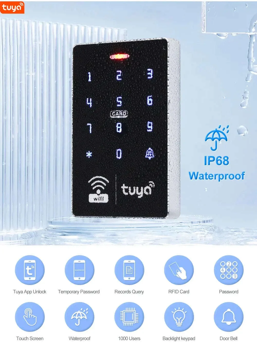 WiFi Tuya RFID Access Controller IP68 Smart Entry Control - Image 6