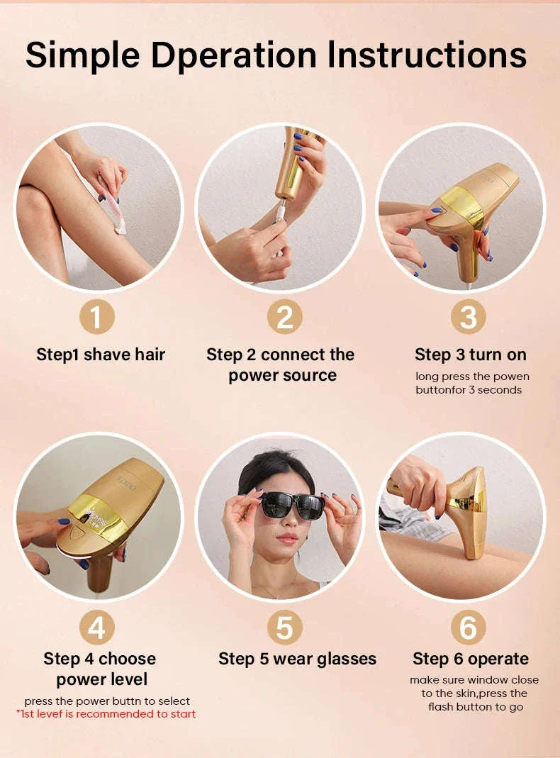 IPL Laser Hair Removal Device with Ice Cooling, 4-in-1 Face & Body - Image 19