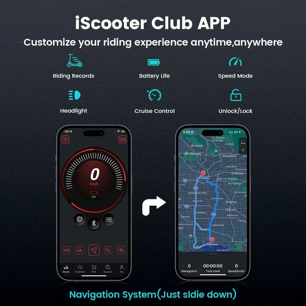 iScooter i10Pro Electric Scooter with Long-Range Power - Image 12