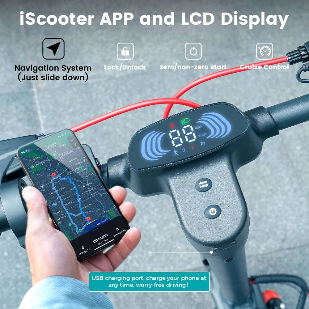 iScooter i10Pro Electric Scooter with Long-Range Power - Image 5
