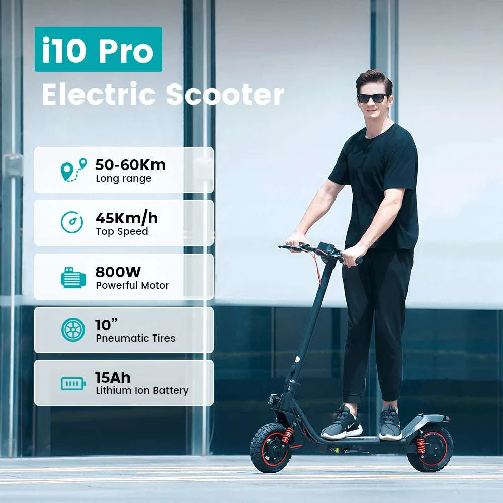 iScooter i10Pro Electric Scooter with Long-Range Power - Image 6