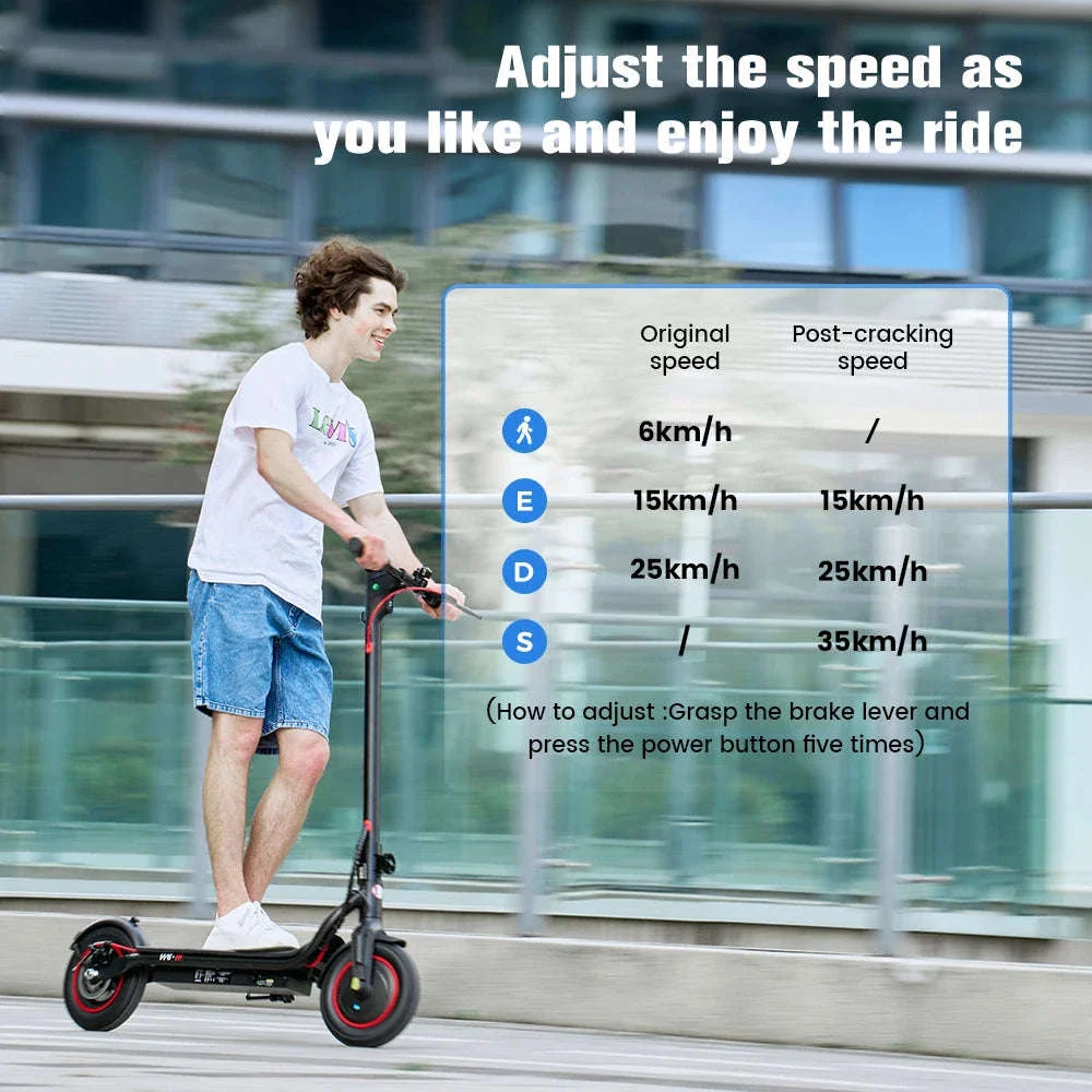 iScooter W6 Electric Scooter for Adults, 500W, 10-Inch Tires - Image 9