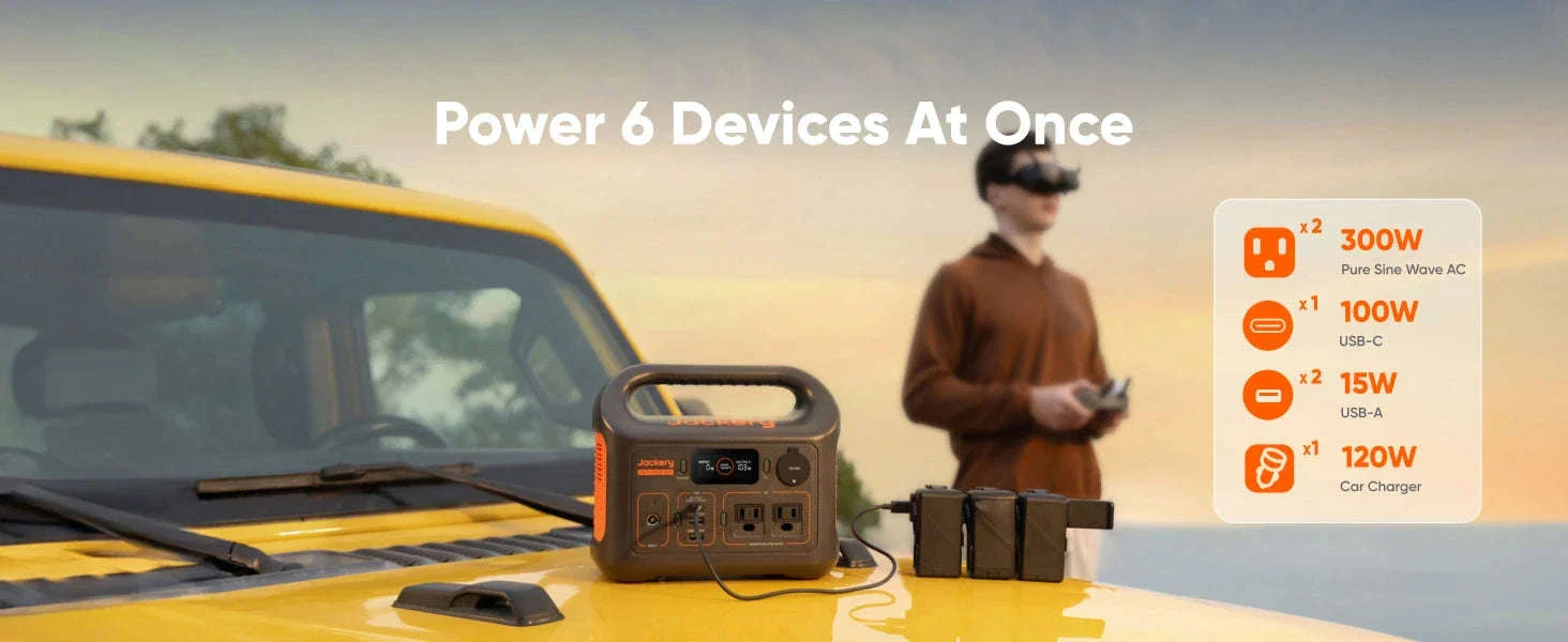 Jackery Explorer 300 Portable Power Station with 5M Cord - Image 12