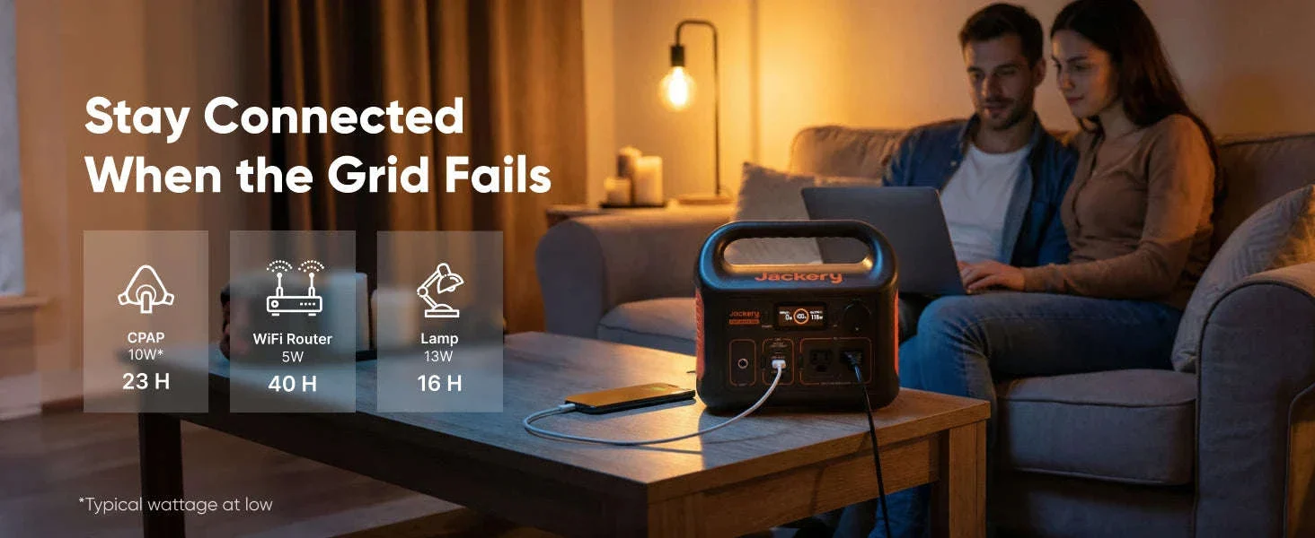 Jackery Explorer 300 Portable Power Station with 5M Cord - Image 16