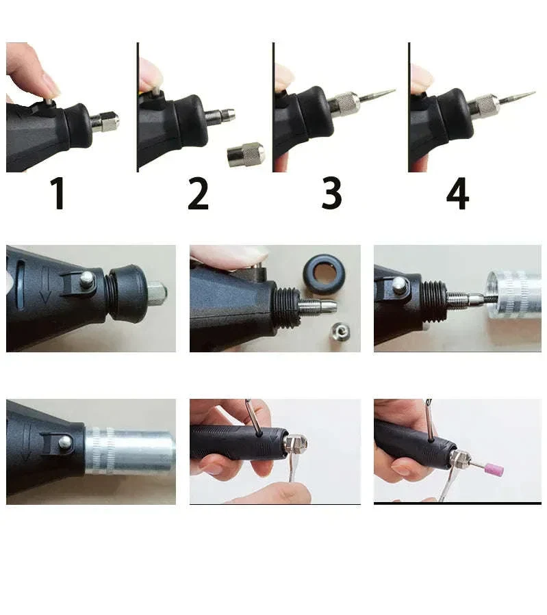 Electric Mini Drill Rotary Tool Kit for Precision Projects - Image 11
