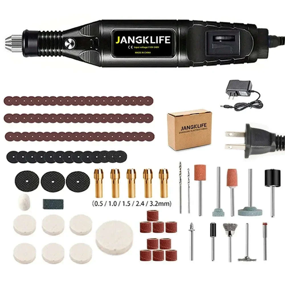 Electric Mini Drill Rotary Tool Kit for Precision Projects - Image 14