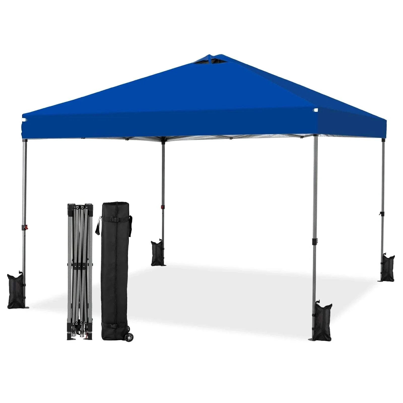 10x10ft Pop Up Canopy Tent with One-Push Setup & Carry Bag - Image 7