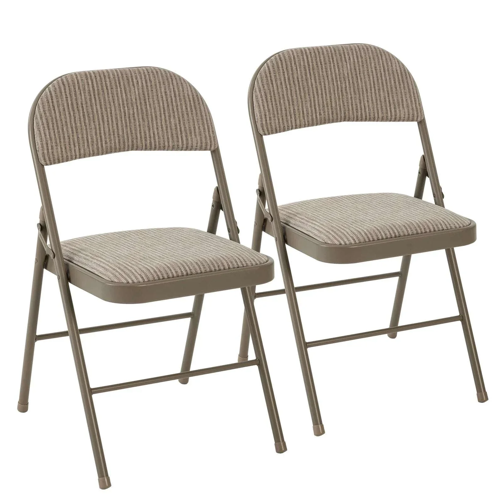 Fabric Folding Office Chairs Set of 2 with Padded Cushion and Steel Frame - Image 11