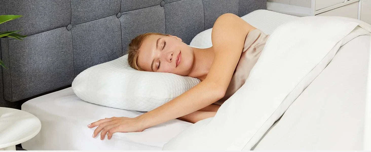 Memory Foam Neck Pillows Set of 2 with Cooling Ventilated Design - Image 13