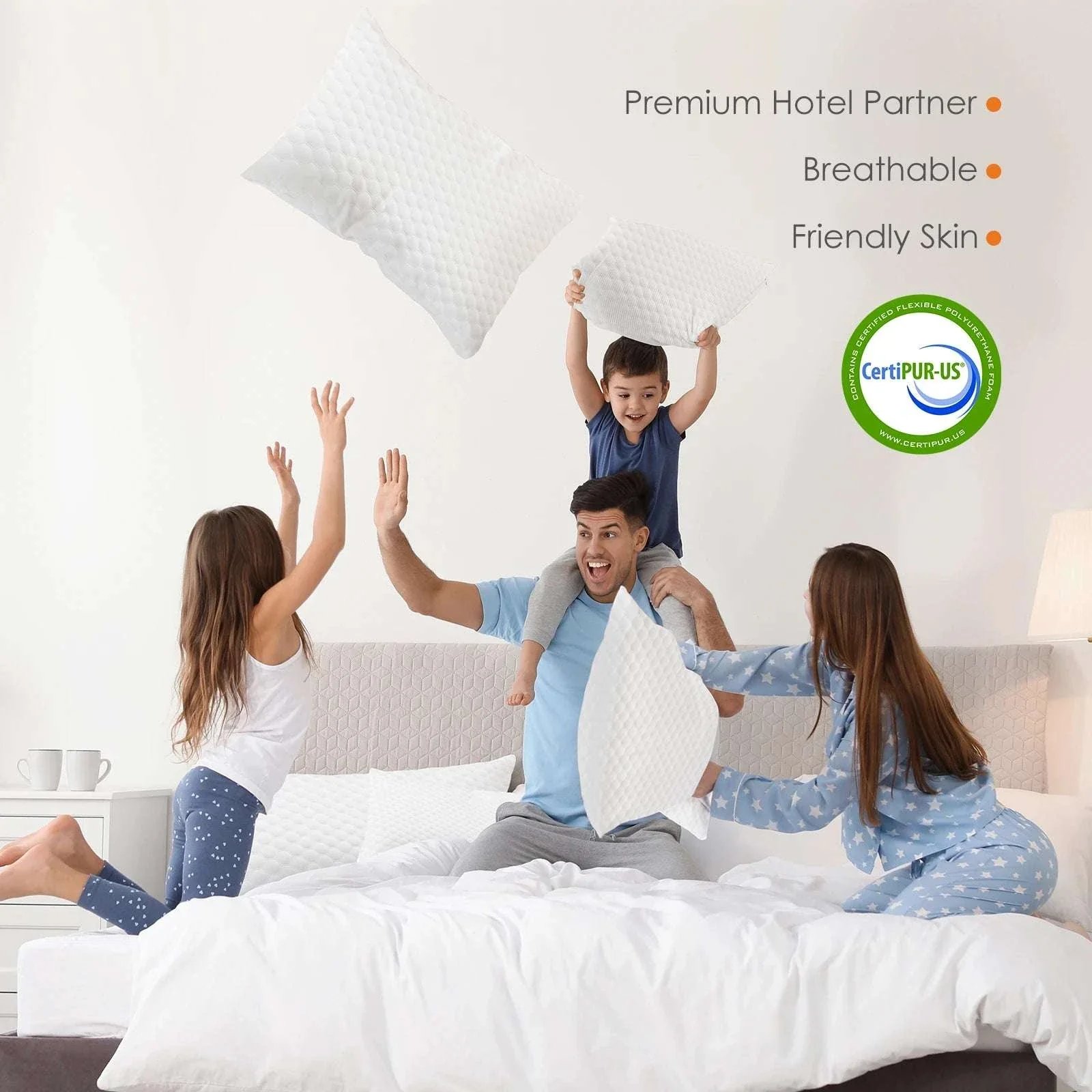 Memory Foam Neck Pillows Set of 2 with Cooling Ventilated Design - Image 18