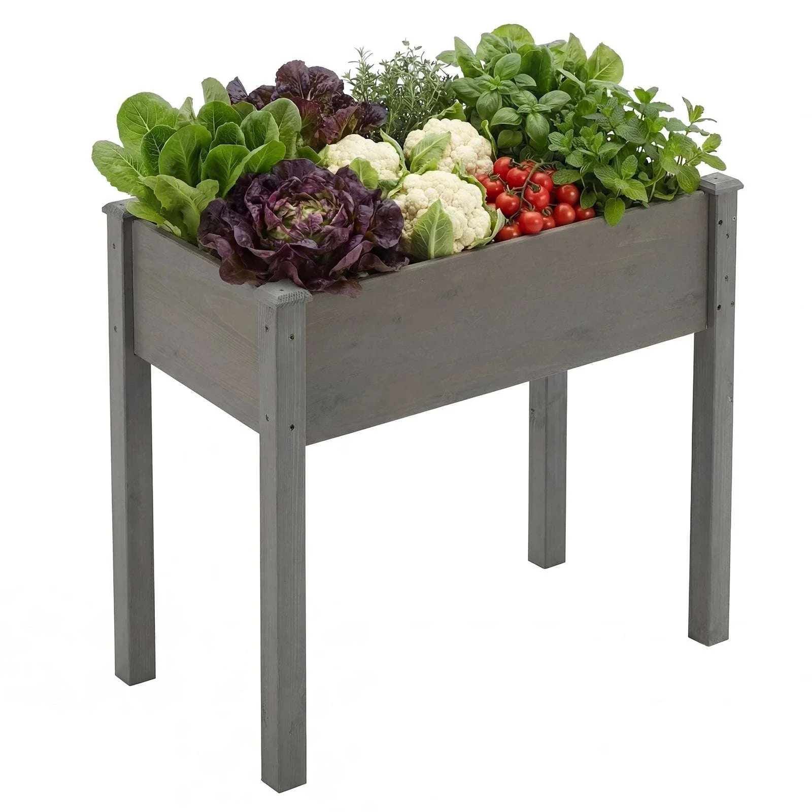 Elevated Wooden Planter Box with Legs for Patio, Balcony Garden - Image 19