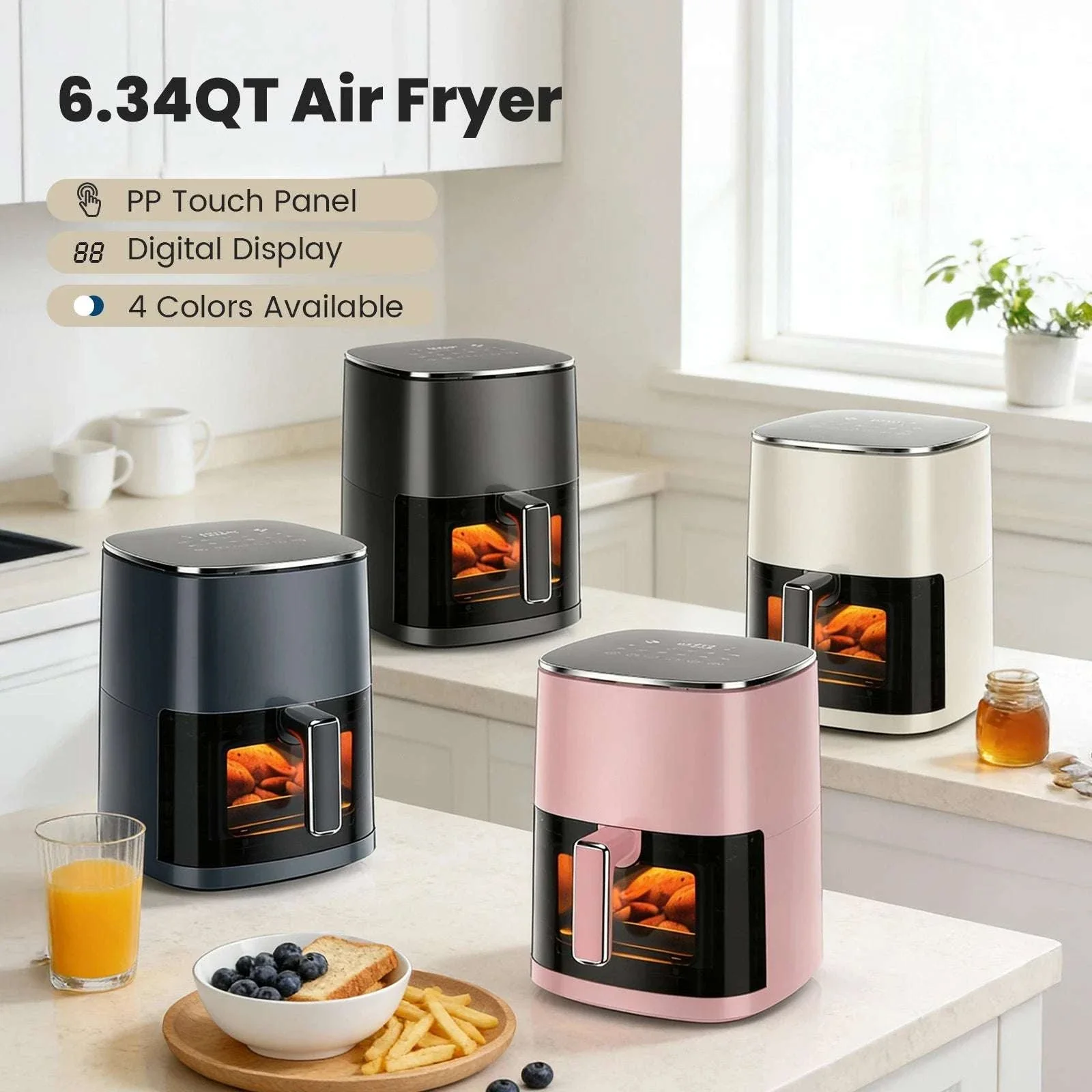 6QT Air Fryer with Window, 12-in-1 Cooking up to 400°F - Image 10