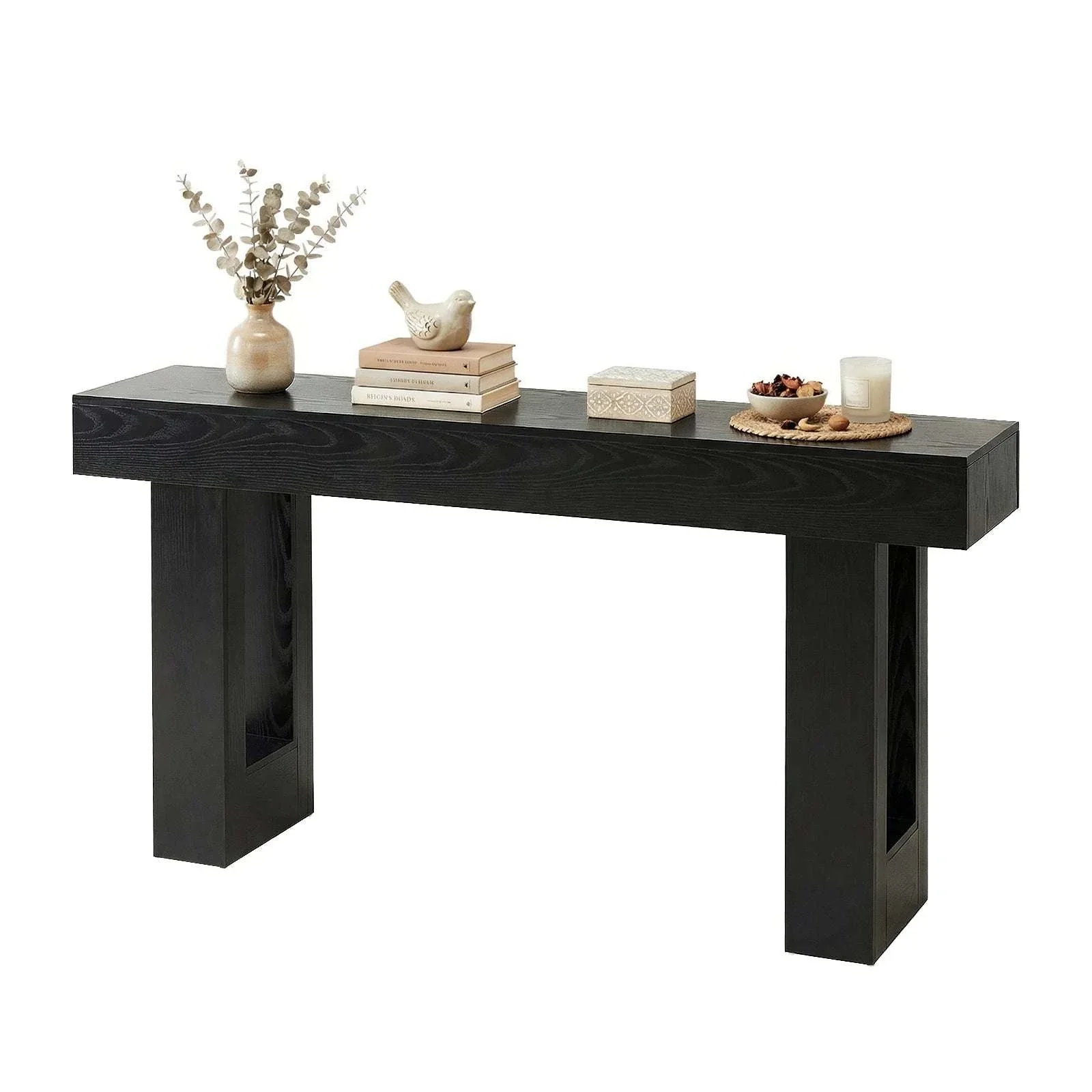 Adjustable Rolling Overbed Table with Lockable Casters and Wood Top - Image 6