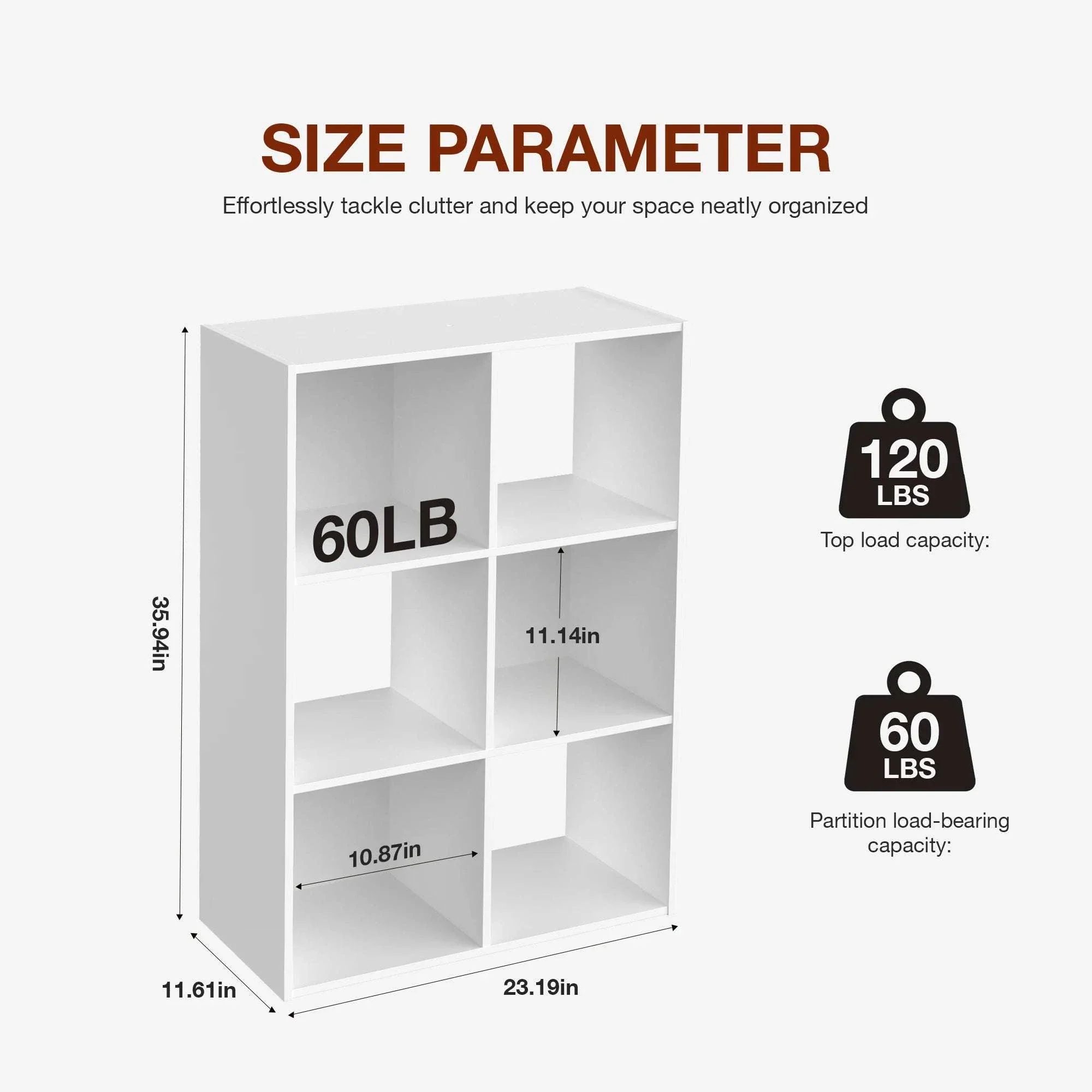 9 Cube Storage Organizer Wooden Bookcase Shelf for Home - Image 16