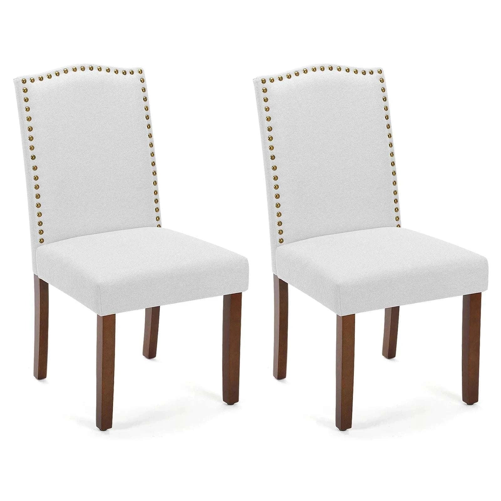 Upholstered Dining Chairs Set of 2 with Padded Backrest Cushion - Image 15