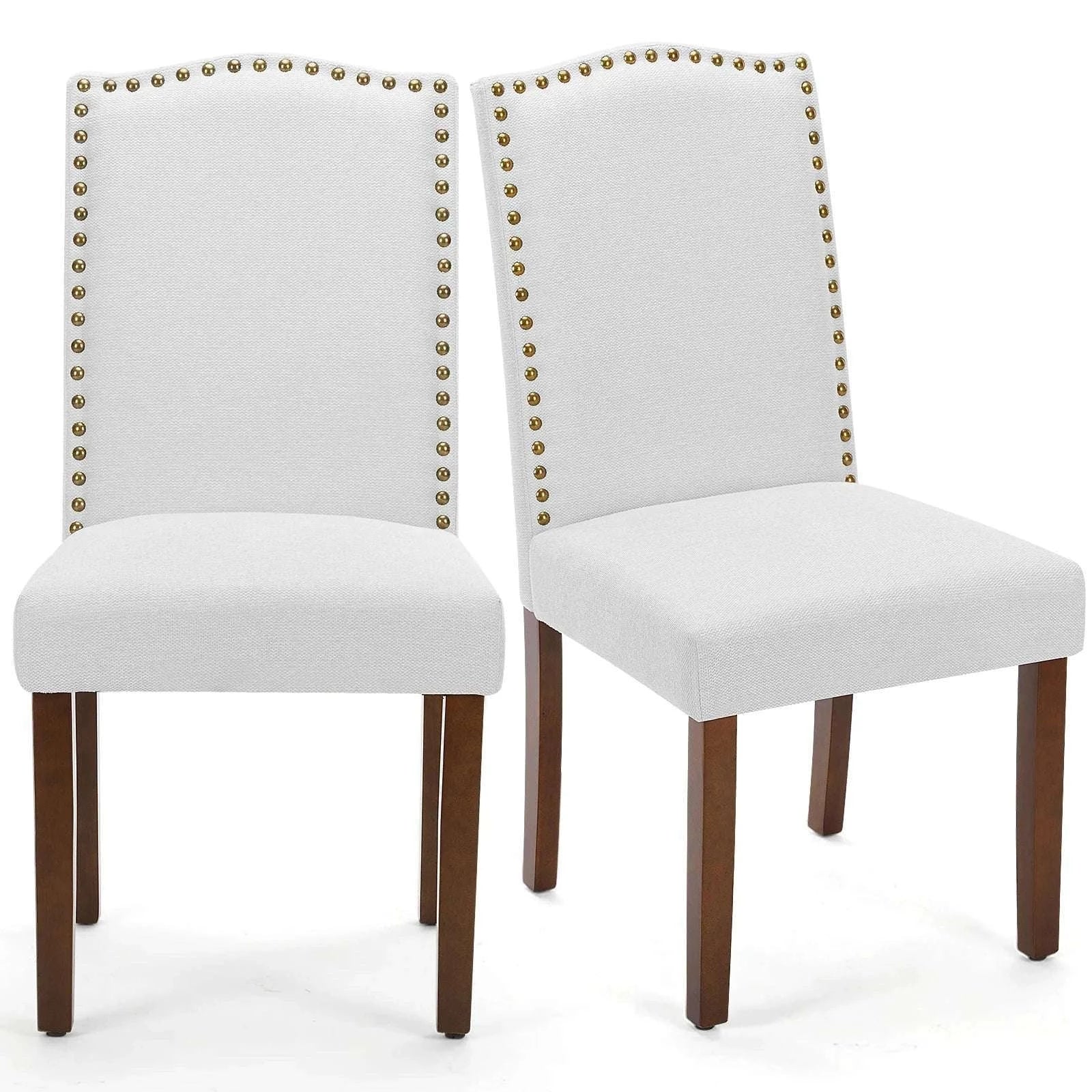 Upholstered Dining Chairs Set of 2 with Padded Backrest Cushion - Image 6