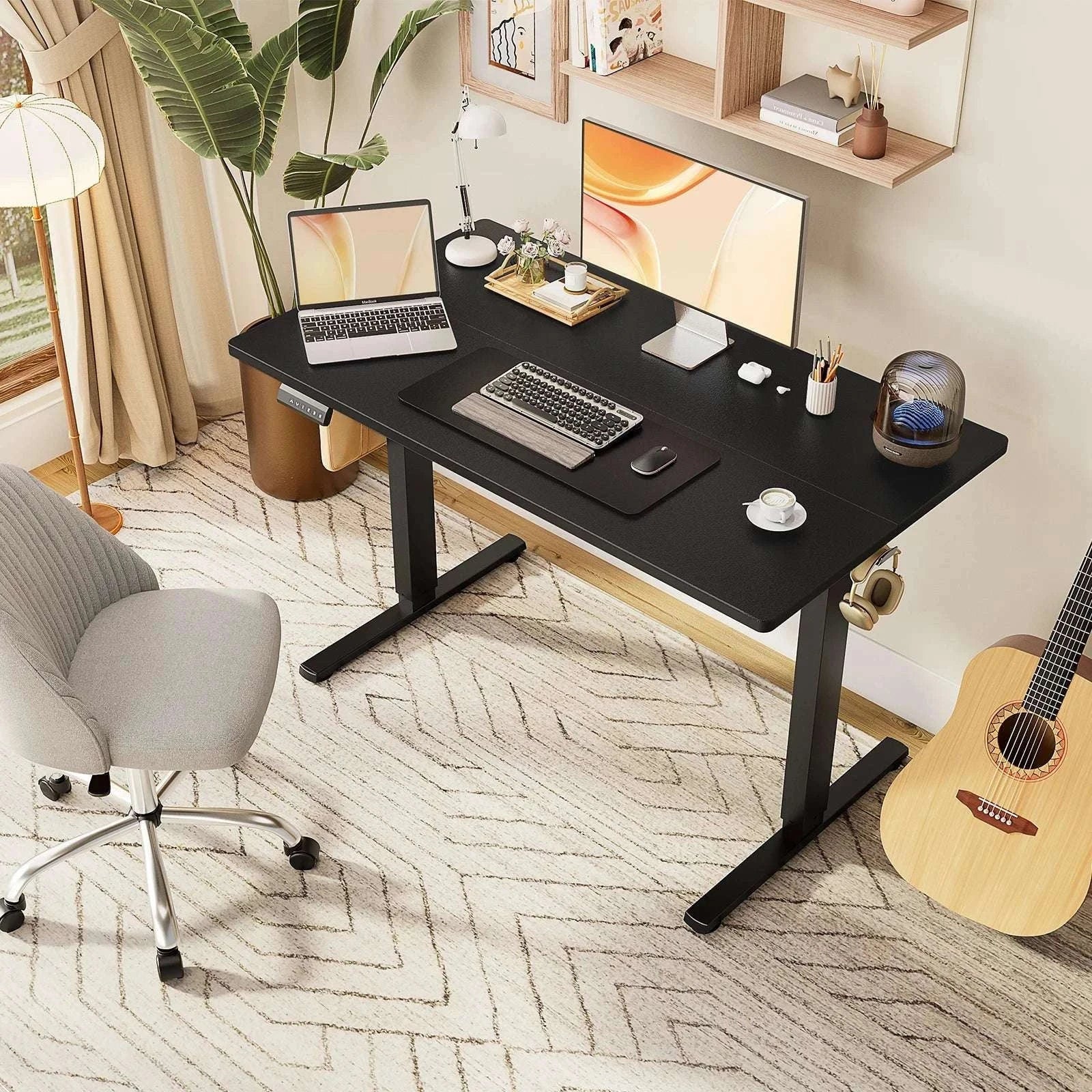 Electric Height Adjustable Standing Desk with Memory Settings