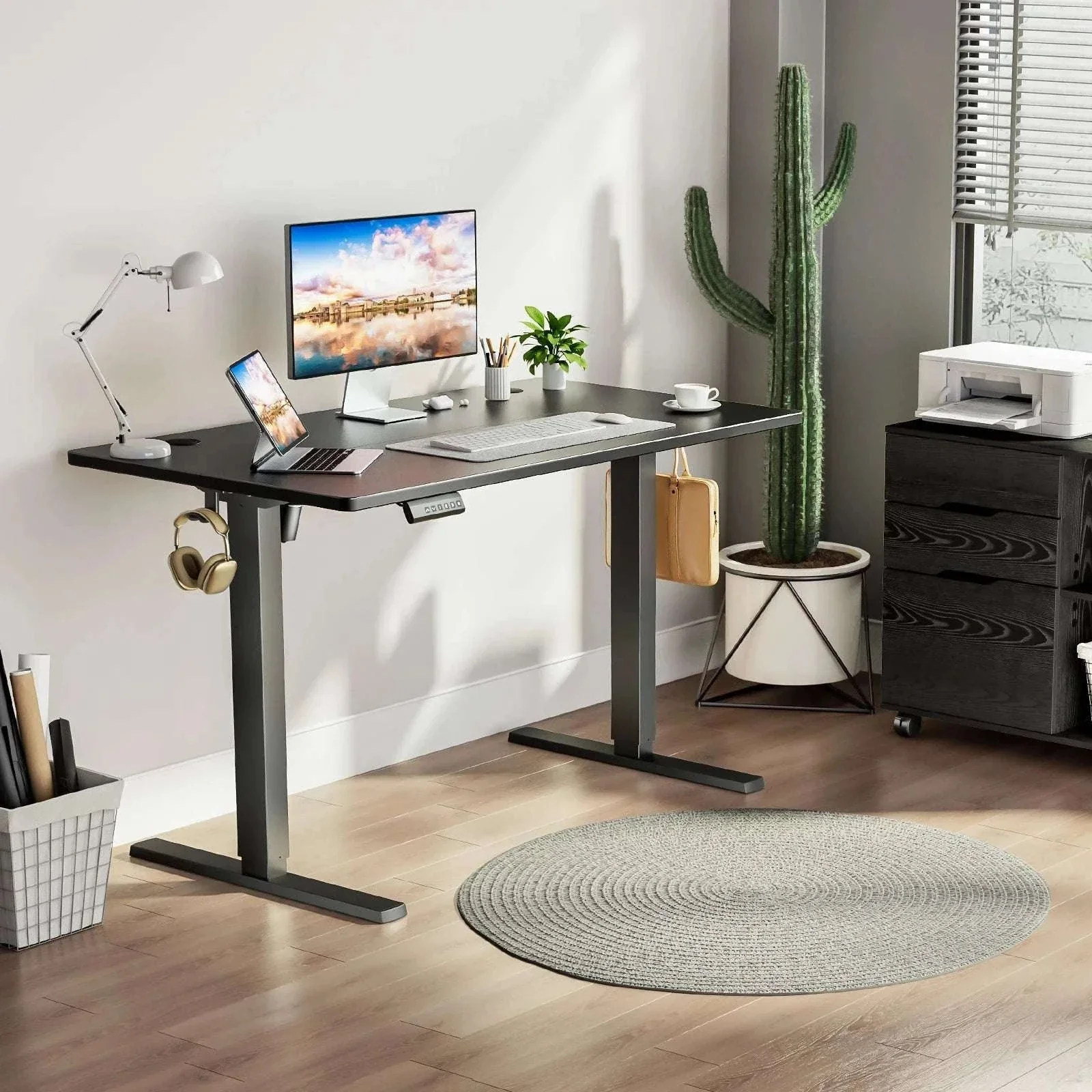 Electric Height Adjustable Standing Desk with Memory Settings - Image 5