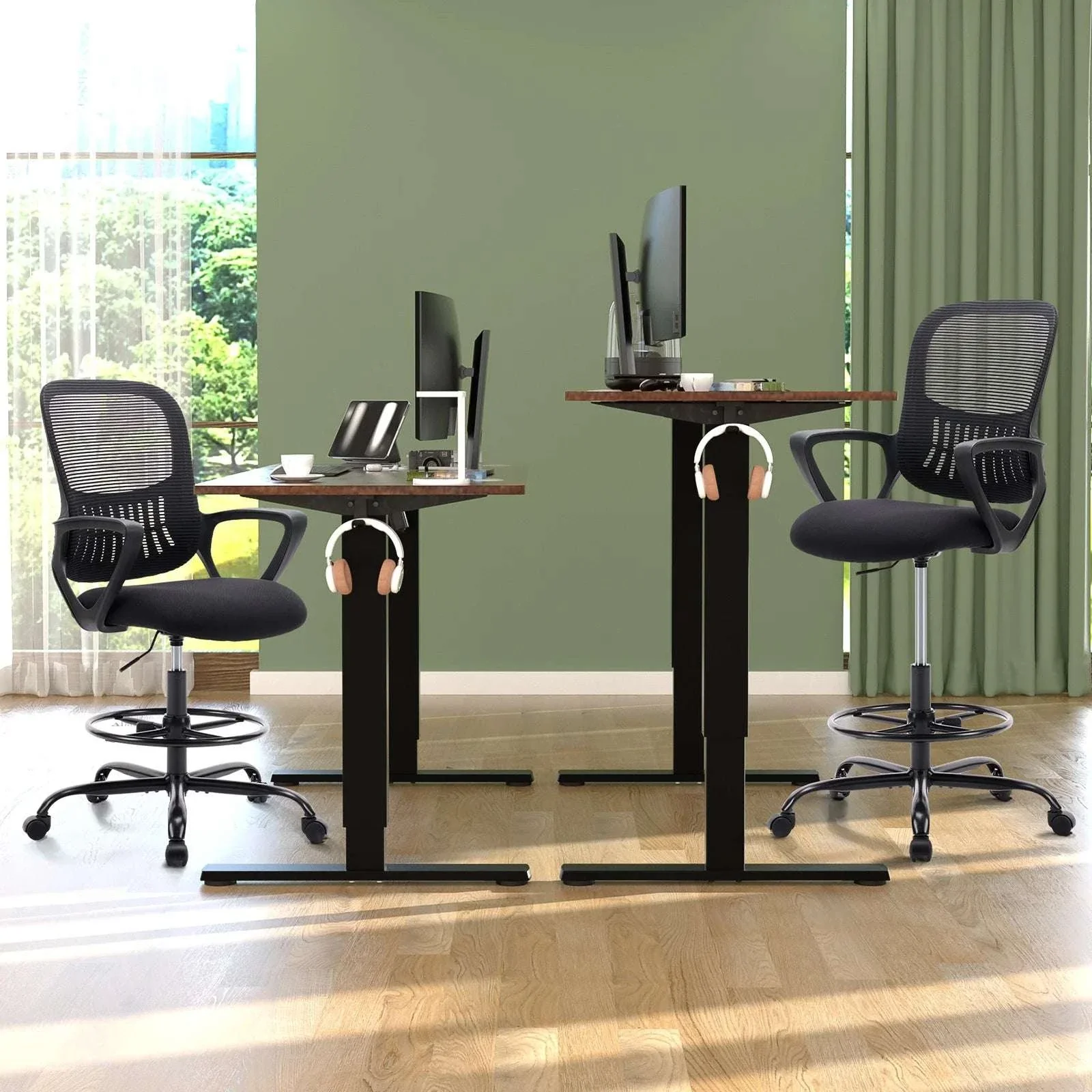 Ergonomic Mesh Office Chair with Lumbar Support & Adjustable Height - Image 23