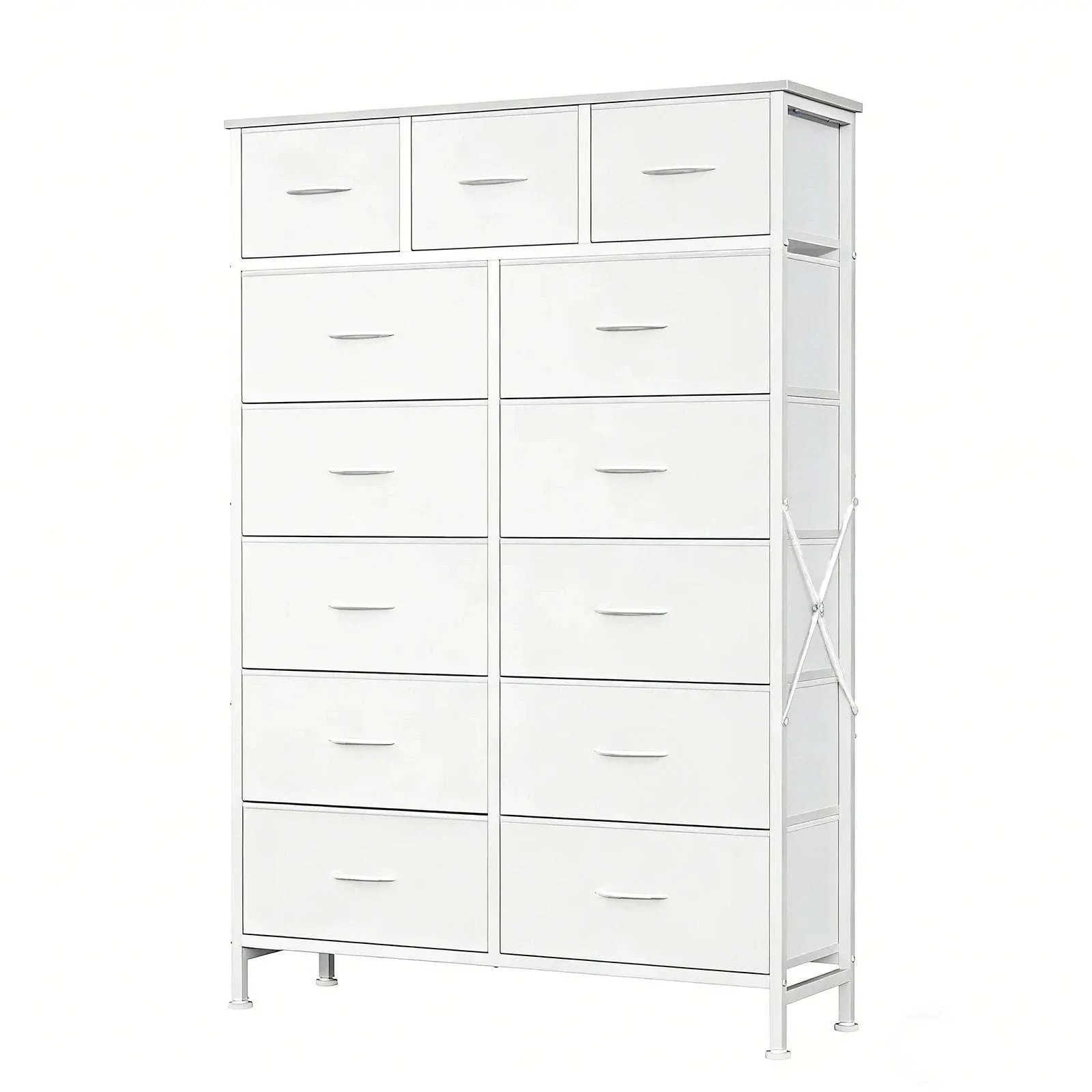 13 Drawer TV Stand Storage Cabinet with Steel Frame & Adjustable Feet - Image 6