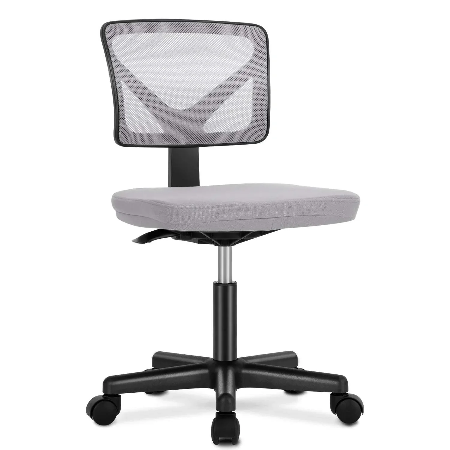 Mesh Armless Office Chair with Lumbar Support & Adjustable Height - Image 16
