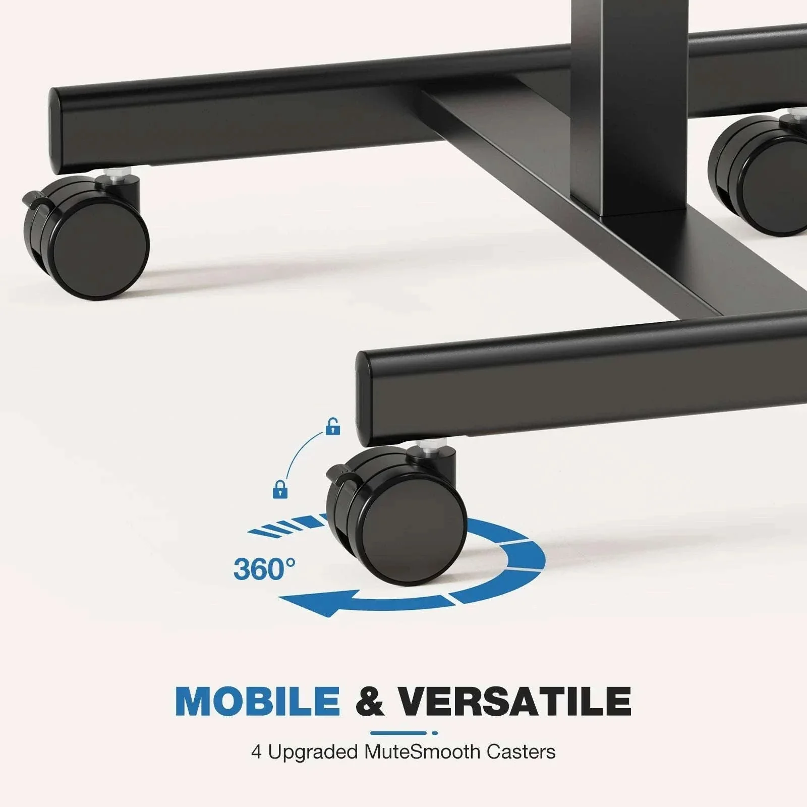 Adjustable Mobile Standing Desk Laptop Table with Wheels - Image 3
