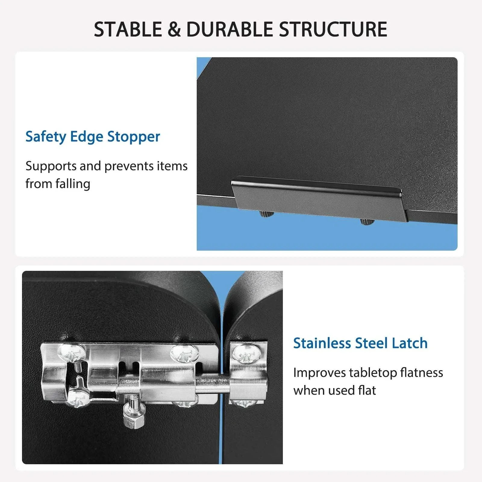 Adjustable Overbed Table with Tilt Top for Bedside Work and Meals - Image 6