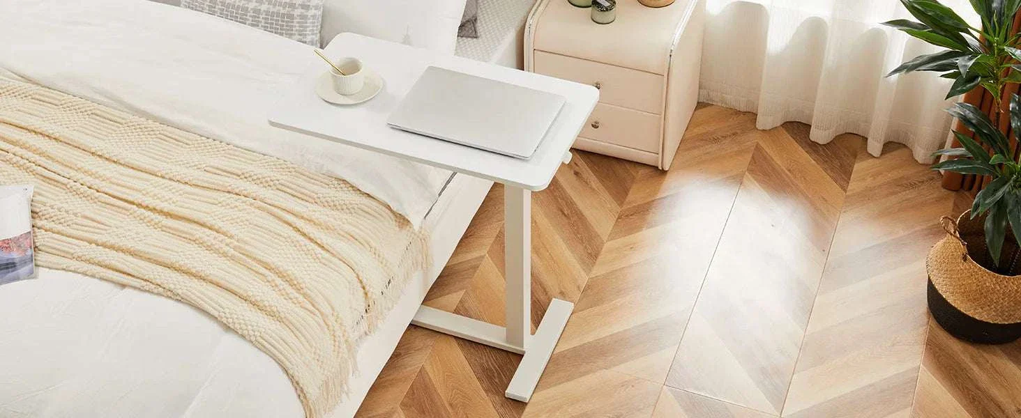Adjustable Overbed Table with Height Control for Bed & Sofa Use - Image 8