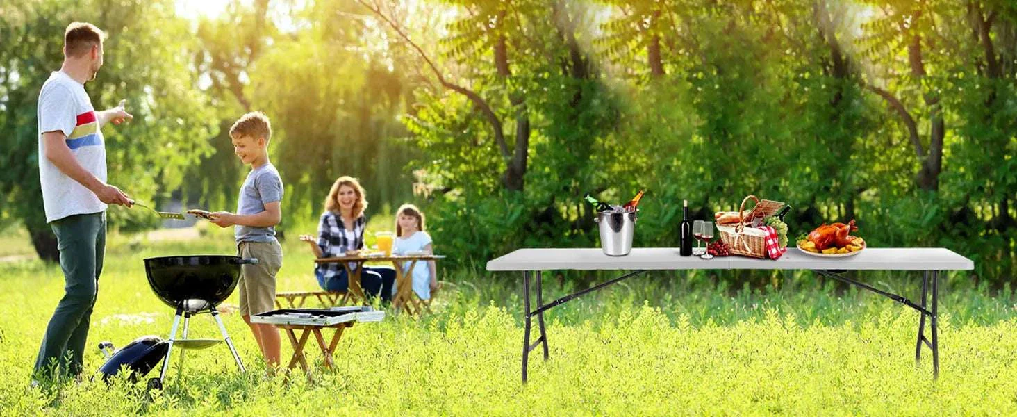 Foldable Outdoor Table with Carry Handle & Safety Lock - Image 6