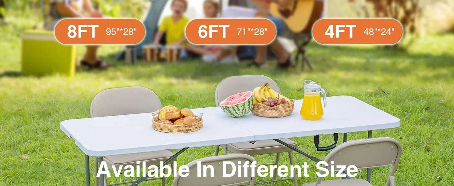 Foldable Outdoor Table with Carry Handle & Safety Lock - Image 7