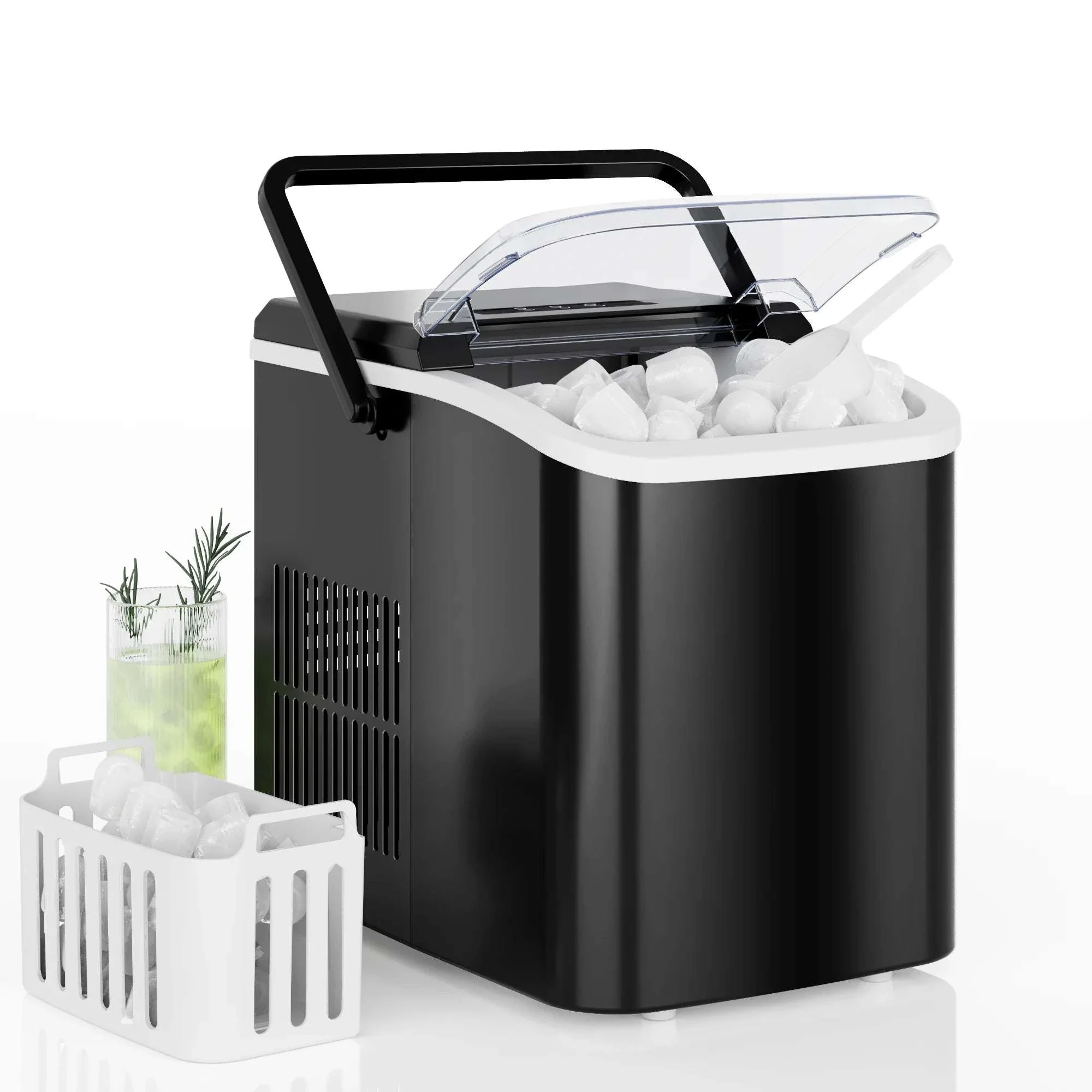 Portable Countertop Ice Maker with Handle – 9 Cubes in 6 Minutes - Image 13