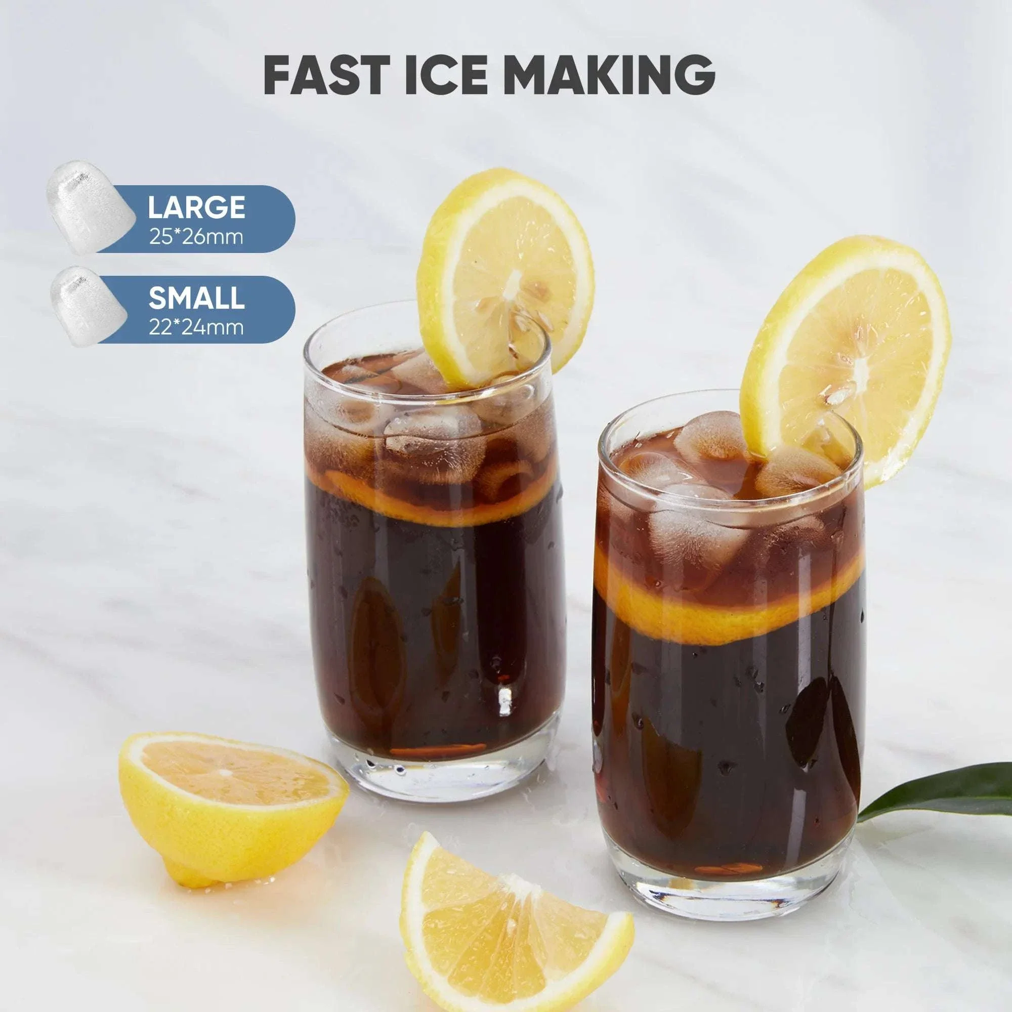 Portable Countertop Ice Maker with Handle – 9 Cubes in 6 Minutes - Image 5