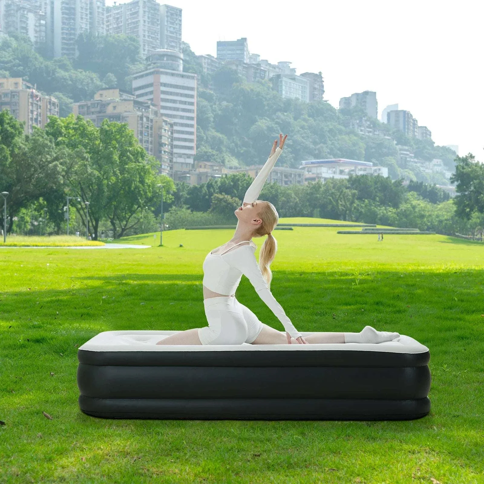 Queen & Twin Air Mattress with Built-In Pump and Non-Slip Base - Image 12