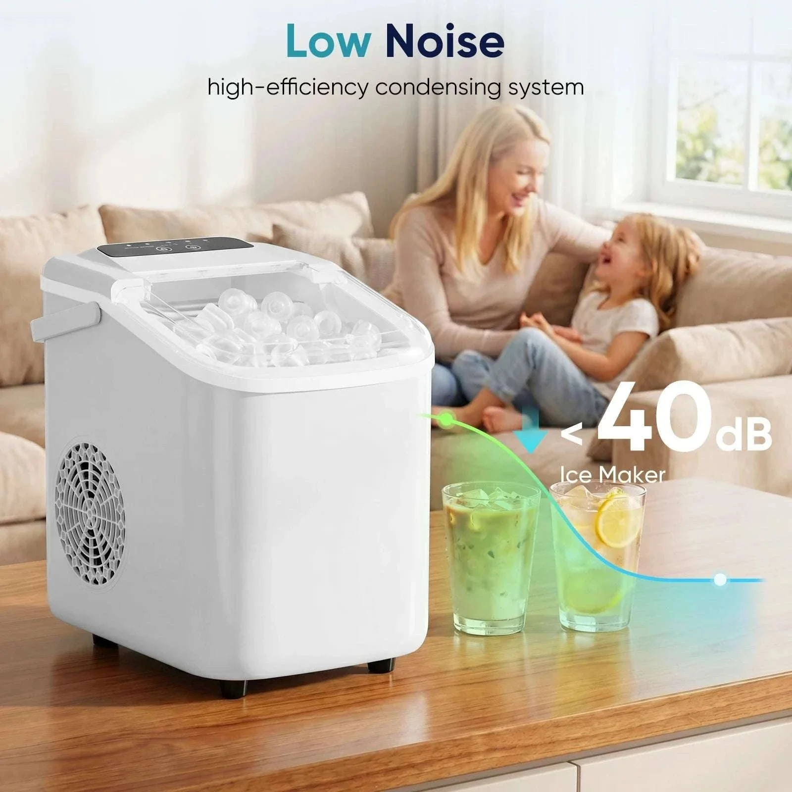 Portable Countertop Ice Maker – 9 Cubes in 6 Minutes, 26lb Daily - Image 8
