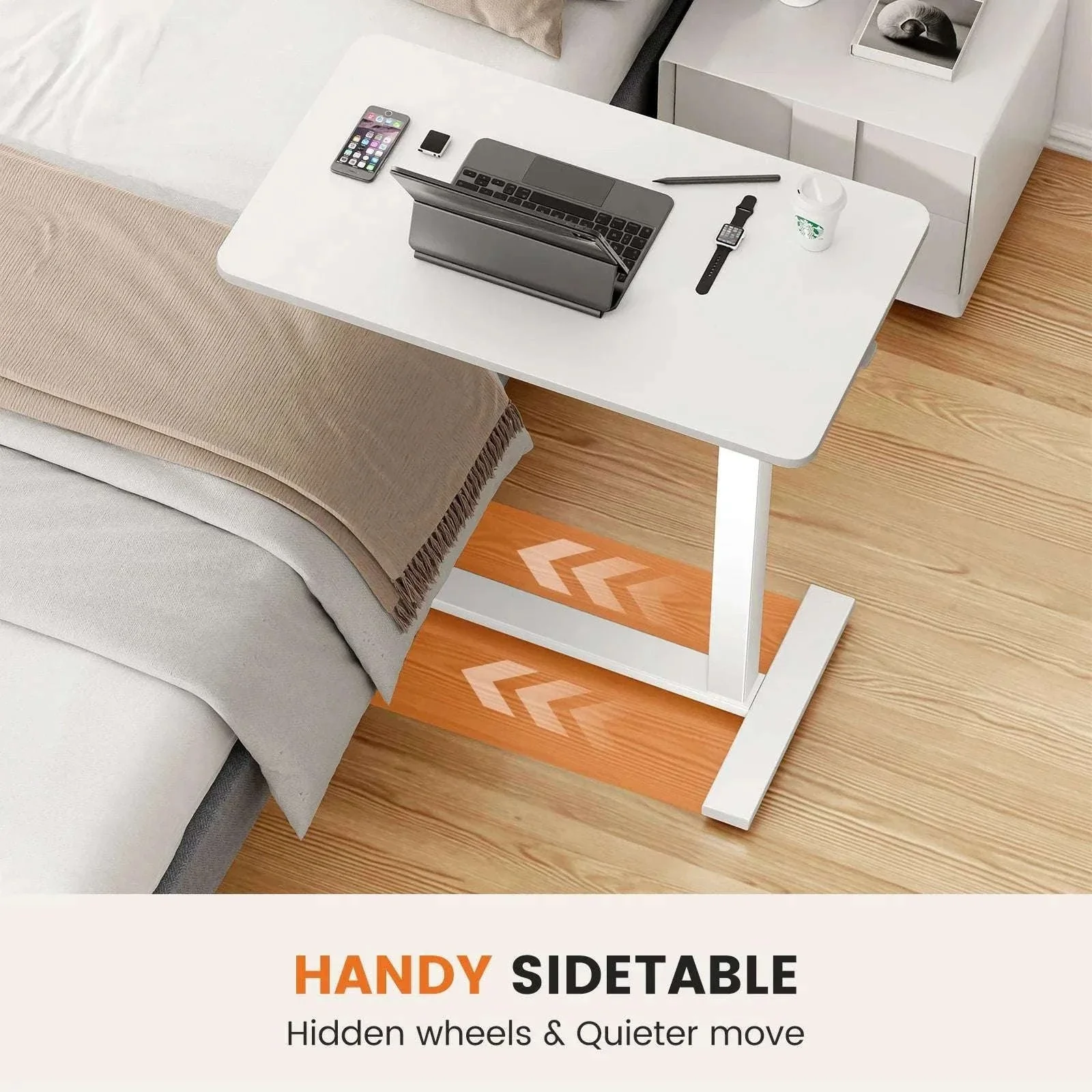 Adjustable Overbed Table for Laptop, Sofa & Bedside Use - Image 10