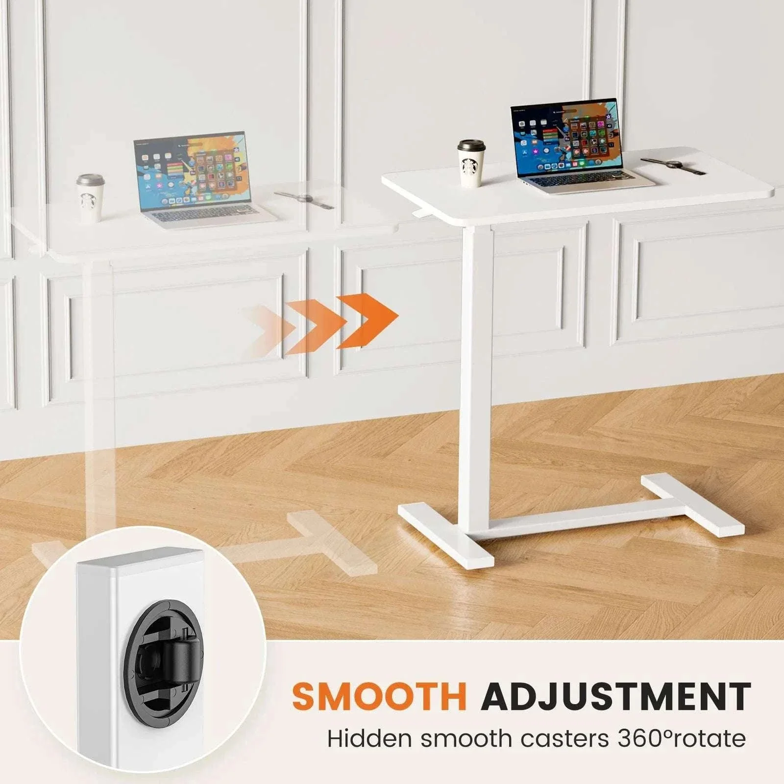 Adjustable Overbed Table for Laptop, Sofa & Bedside Use - Image 14