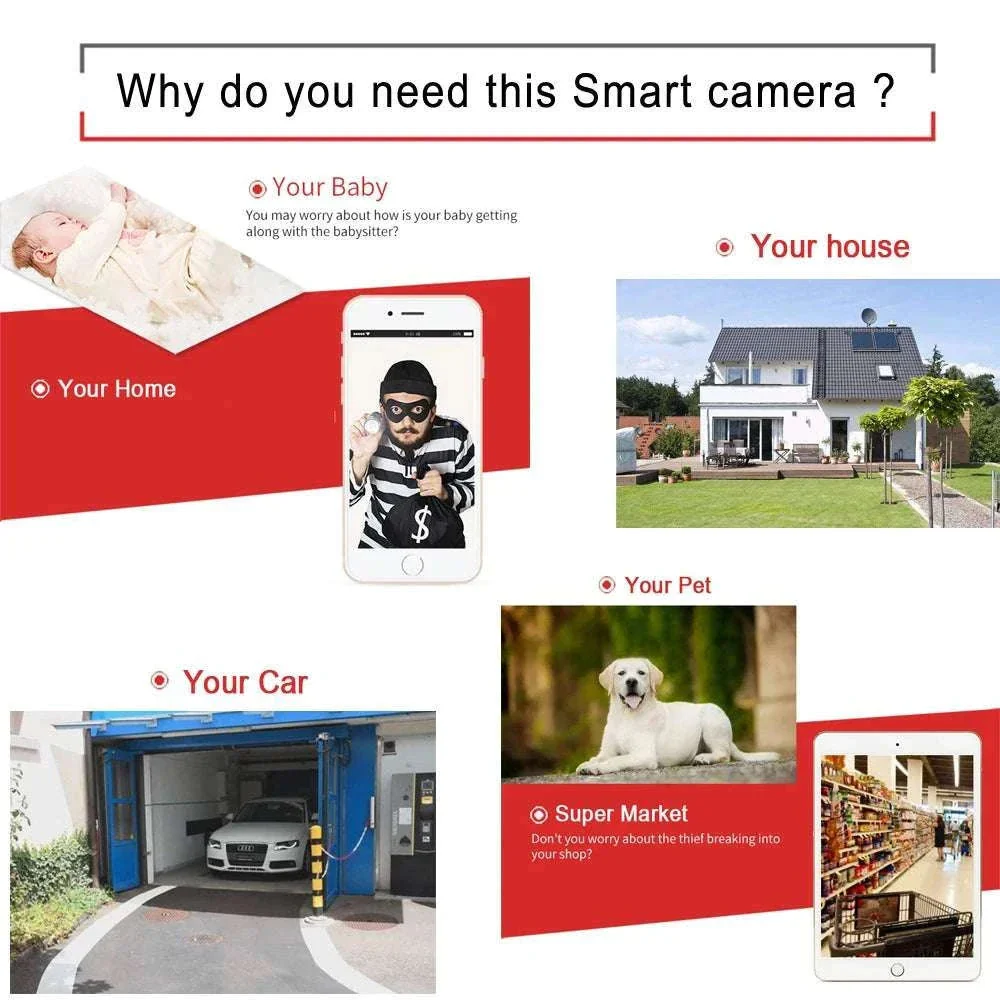 1080P Mini WiFi Security Camera with Audio and Motion Alerts - Image 7