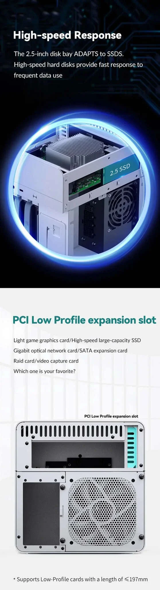 JONSBO N2 Mini ITX NAS Case with 5 Hot-Swap Bays and SFX Support - Image 10
