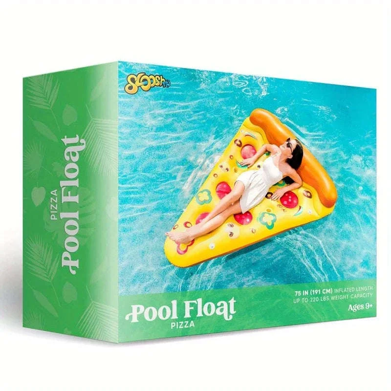 Giant Inflatable Pizza Slice Pool Float with Cup Holders - Image 5