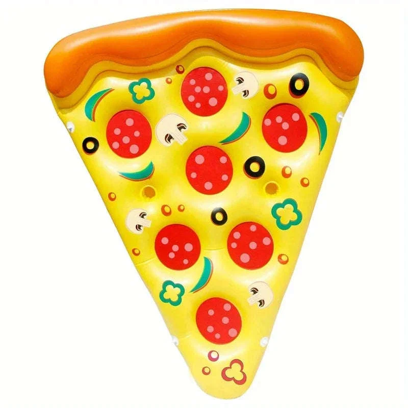 Giant Inflatable Pizza Slice Pool Float with Cup Holders - Image 7