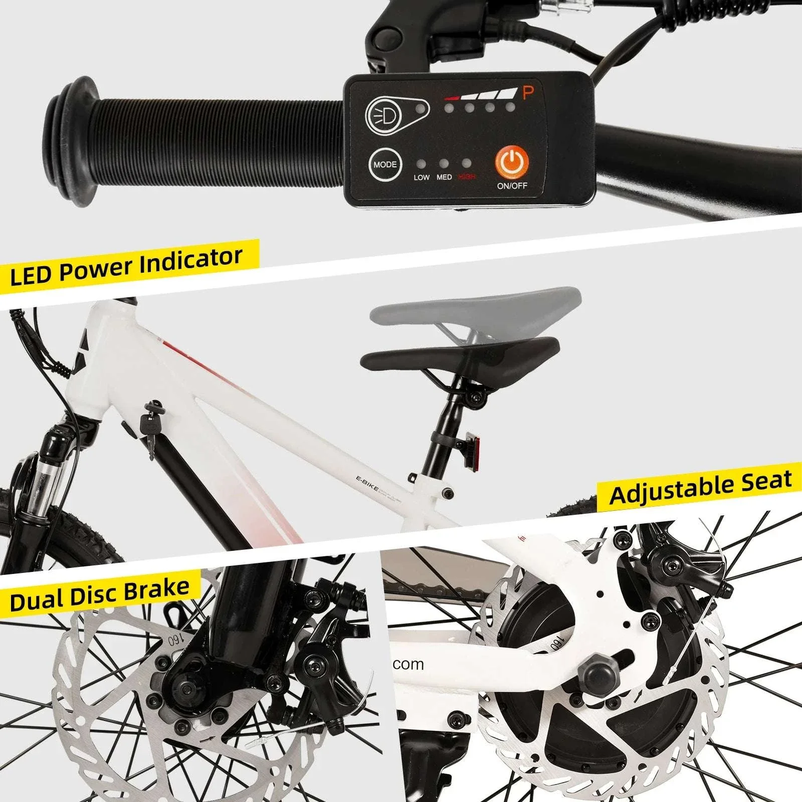 Kids Electric Bike 250W 15MPH 20" E-Bike for Ages 7+ - Image 6