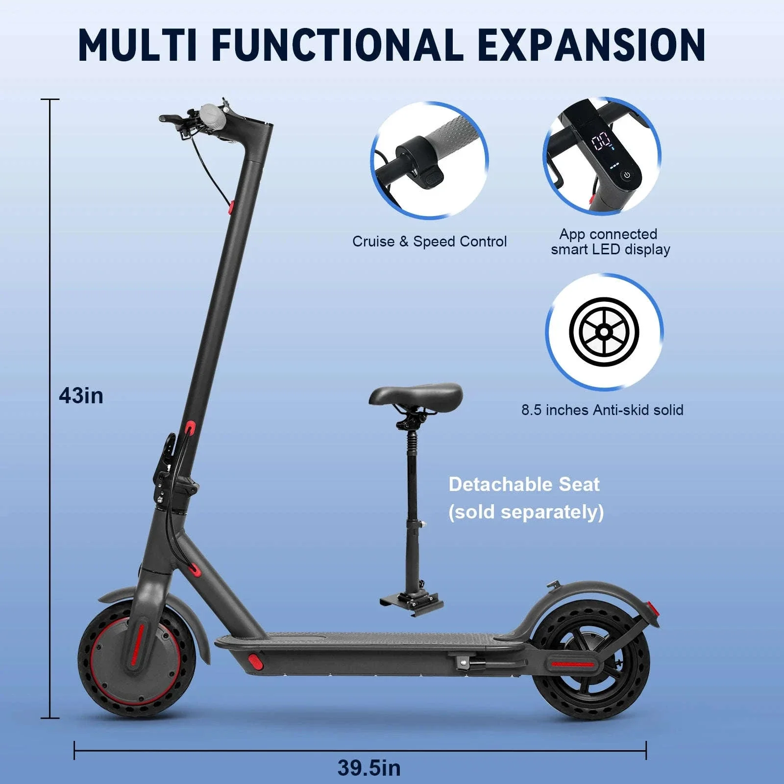 JUICEASE TX01 Electric Scooter for Adults with Smart App Control - Image 6