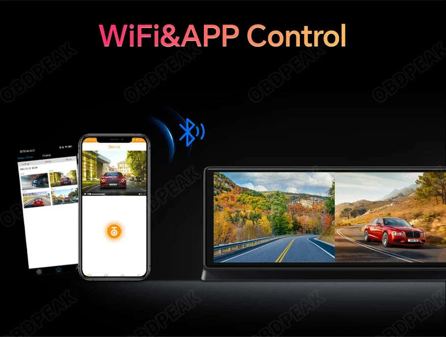 11.3 Inch 4K Car DVR Dash Cam with GPS and Dual Lens - Image 22