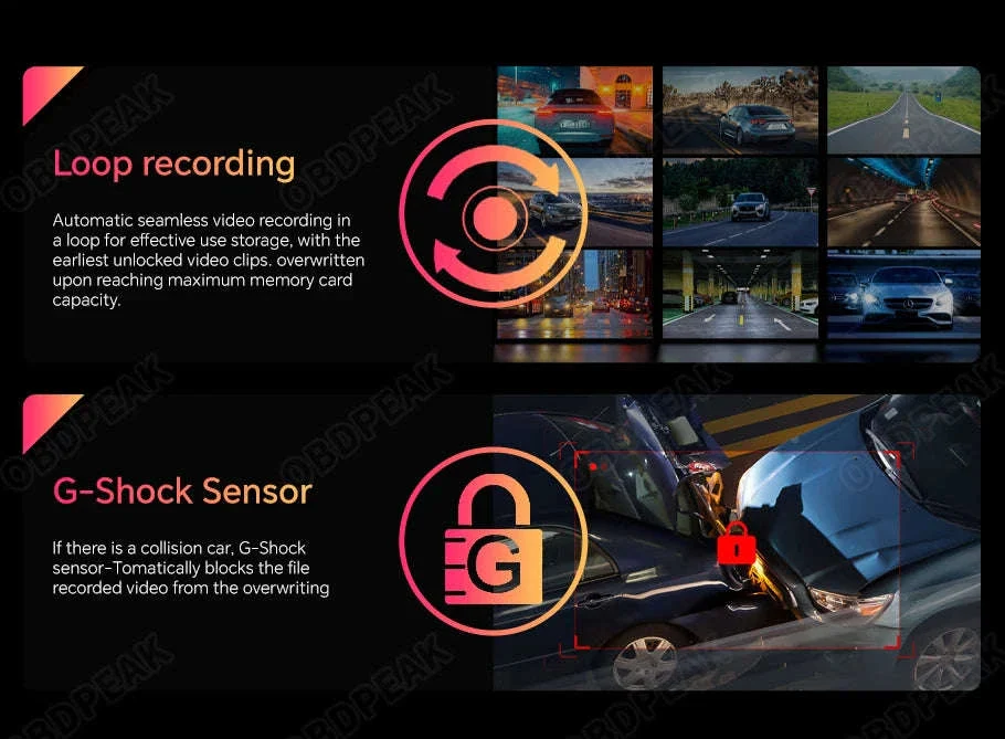 11.3 Inch 4K Car DVR Dash Cam with GPS and Dual Lens - Image 26
