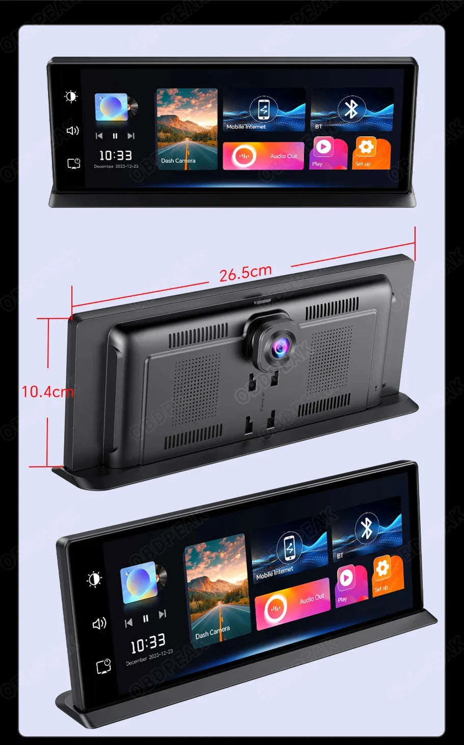 11.3 Inch 4K Car DVR Dash Cam with GPS and Dual Lens - Image 27